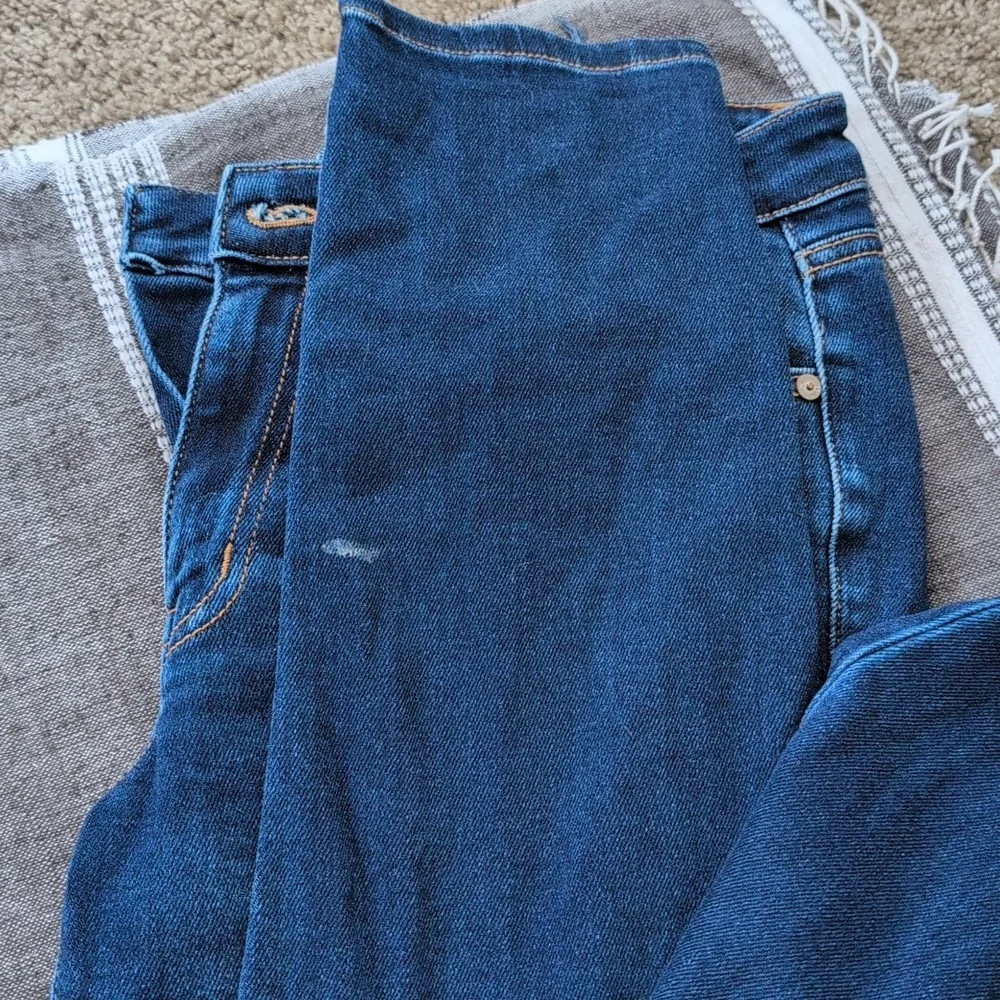 KanCan Women's Distressed Dark Blue Denim Jeans - Picture 7 of 8
